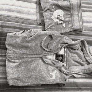 Victoria secret pink grey sweat suit set